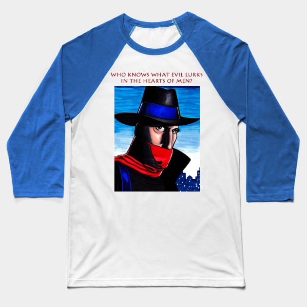 The Shadow Baseball T-Shirt by sapanaentertainment